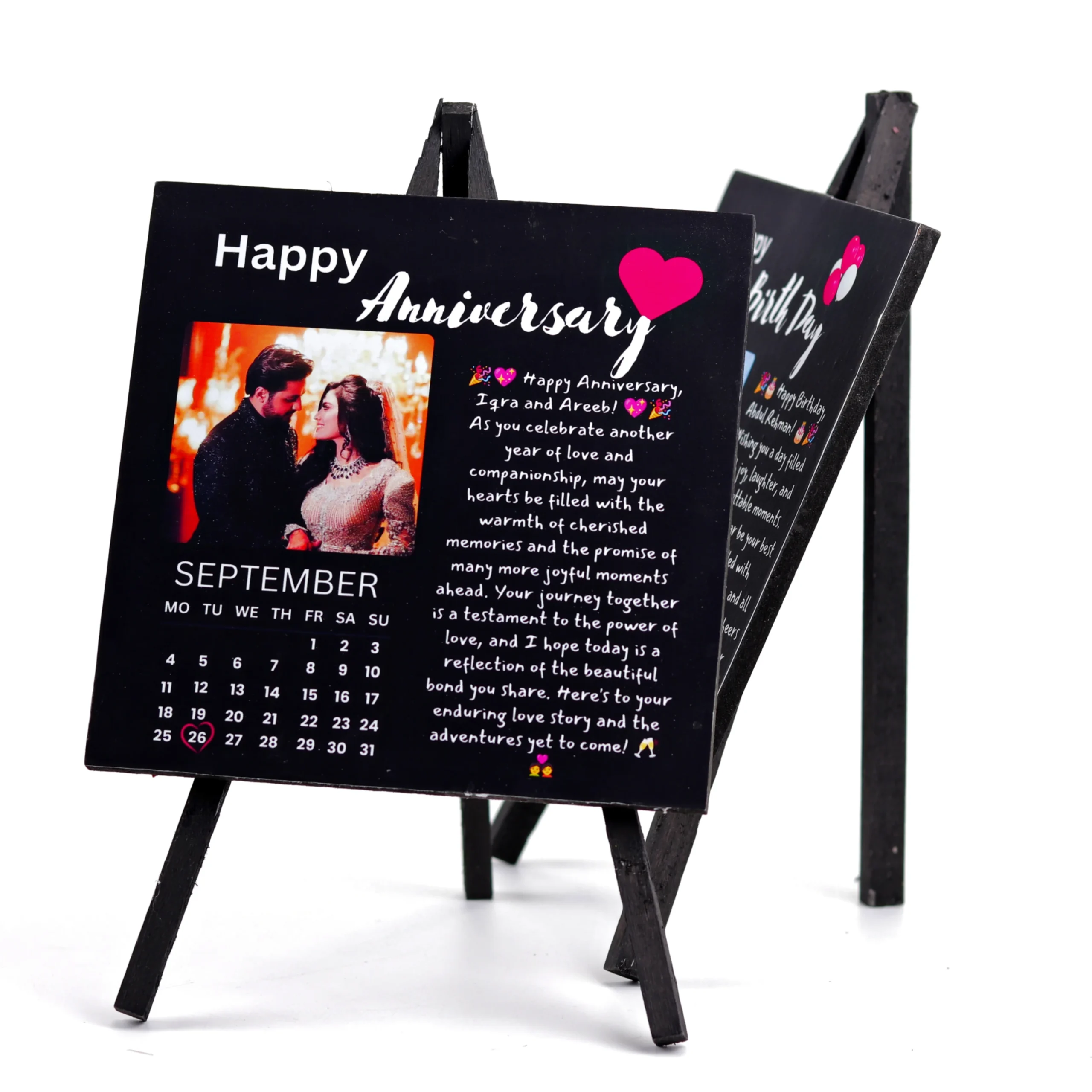 Beautiful Happy Valentines day wodden gift frame - Valentines day gift - customized gift - gift for couples - Valentines day gift for boys - gift for girls 3 Beautiful Happy Valentines day wodden gift frame - Valentines day gift - customized gift - gift for couples - Valentines day gift for boys - gift for girls - Image 1