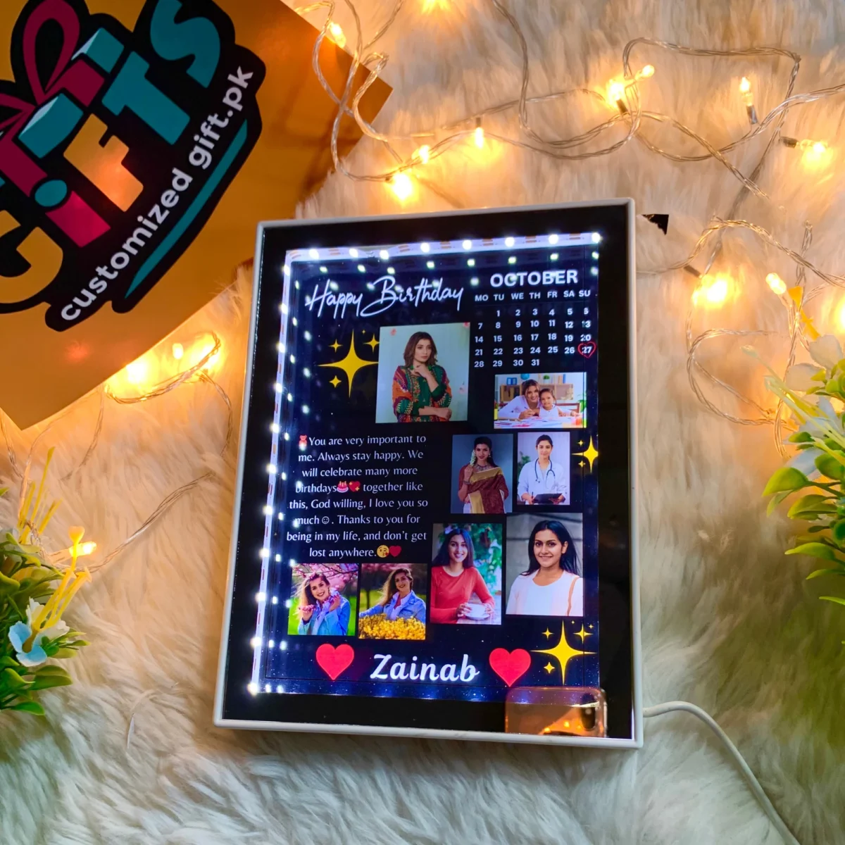 Customized Led Magic Mirror Frame for Birthday – Birthday Gift – Magic ...