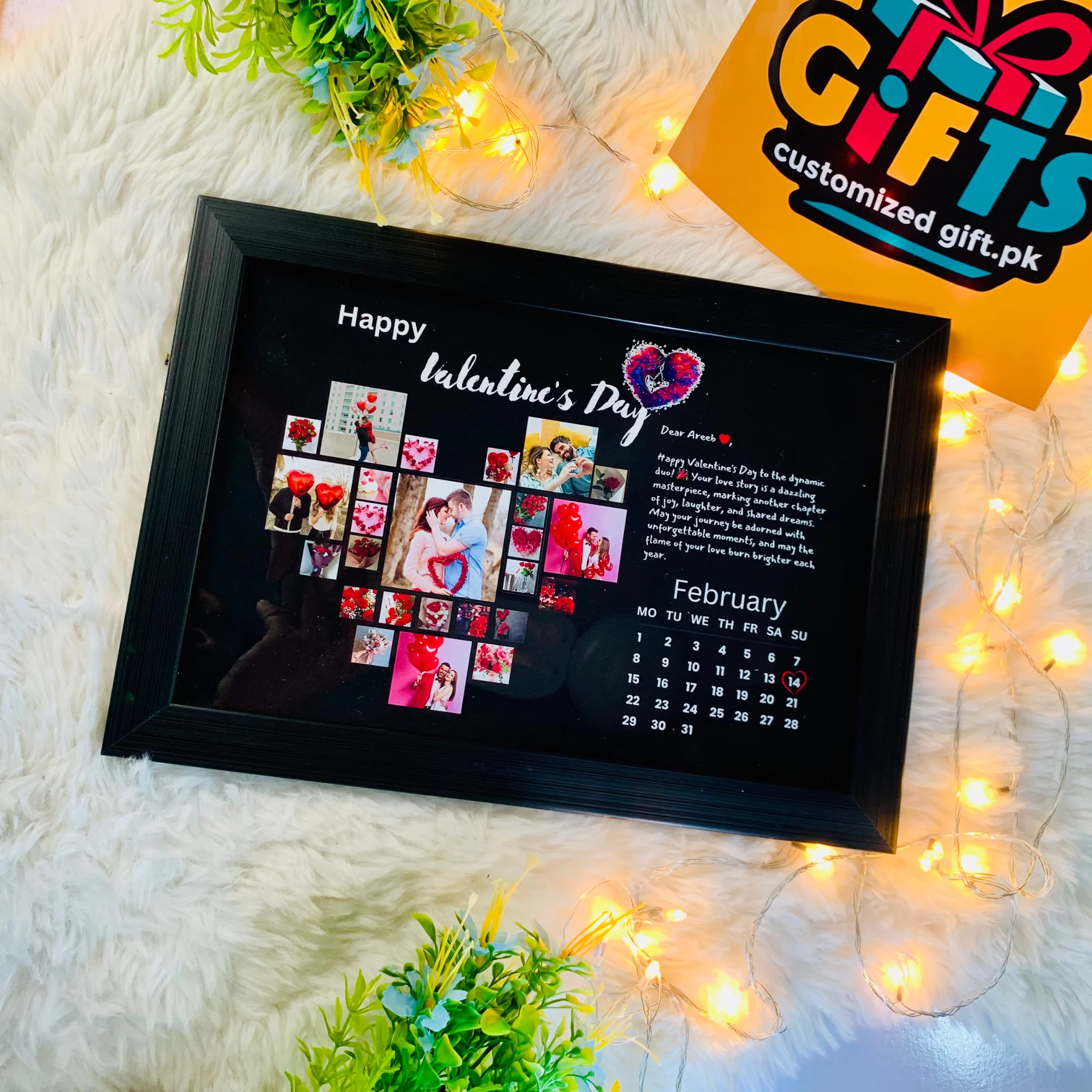 Customized photo Frame - Personalized Frame - Birthday Frame - Anniversary frame - Gifts (21) Beautiful Customized Frame for Love - Valentinesday gift - Customized gift - Image 1