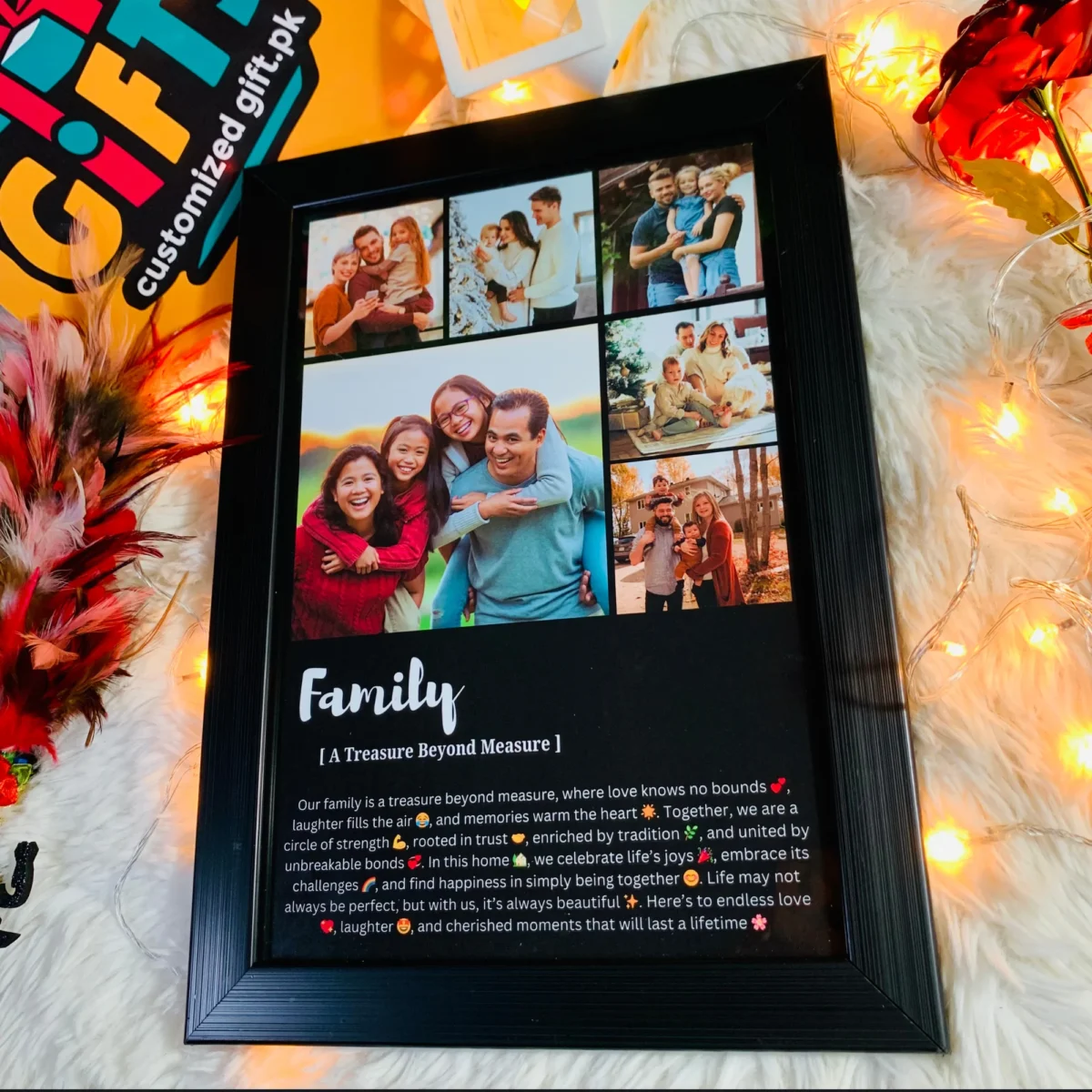 Sample Gift Frame Beautiful Customized Frame for Family – Family Gift – Photo Frame ...