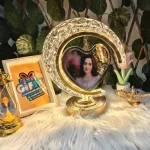 Crystal Moon Lamp ( Double Side Picture)